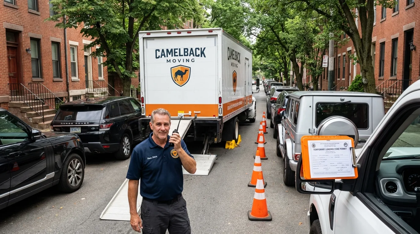 City street loading permit setup in Stafford Springs, CT